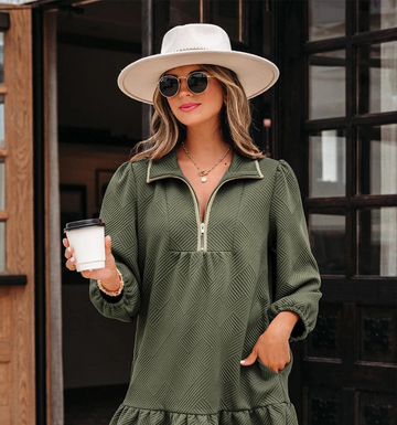 Isla Zip Mini Dress