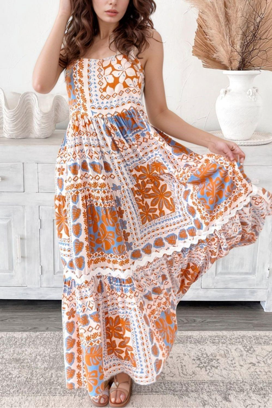 Luna Floral Maxi Dress