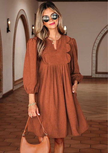 Cleo Pleated Mini Dress