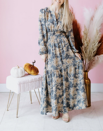 Floral Smocked Maxi Dress