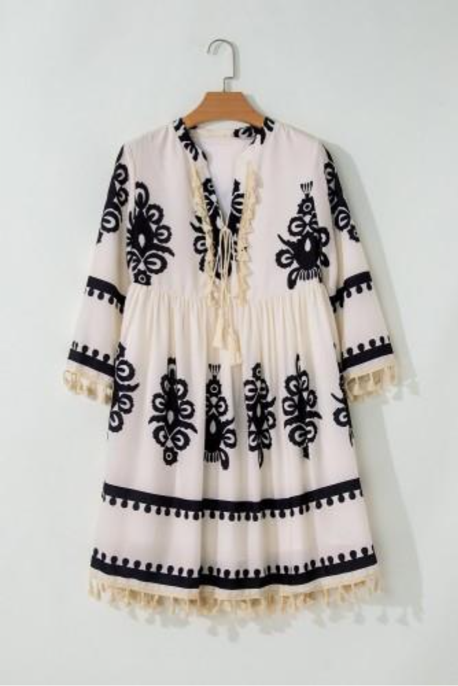 Sienna Fringe Mini Dress